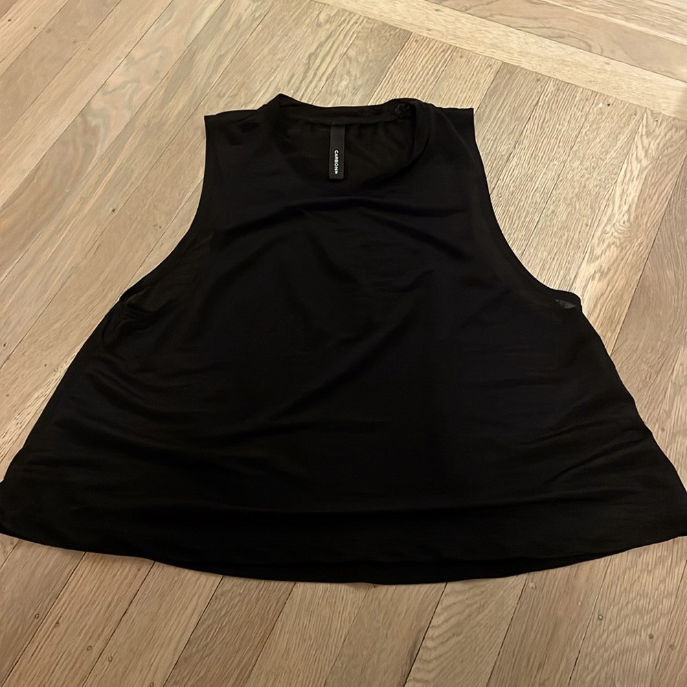 Carbon 38 sheer black top xs